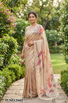 Falak Saree - Pink Mauve Bold Floral | Hiya Vastram