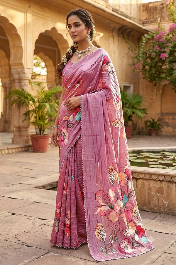 Falak Soft Organza Designer Saree Collection | Hiya Vastram